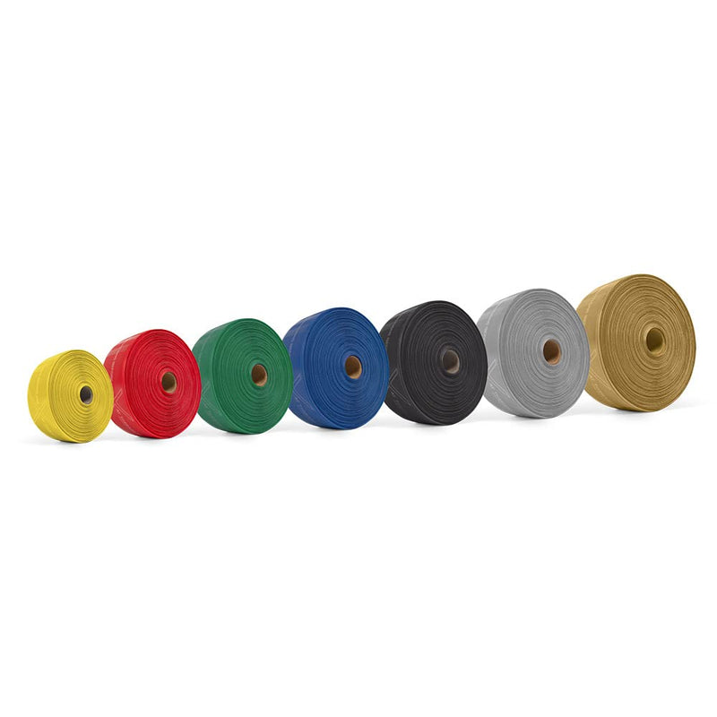 [Australia] - THERABAND CLX Latex-Free Resistance Band, Pilates, Home Gym, HIIT, Physical Therapy, Rehab & Fitness Equipment, 2.5 Metre, Red, Medium Beginner Level 3 