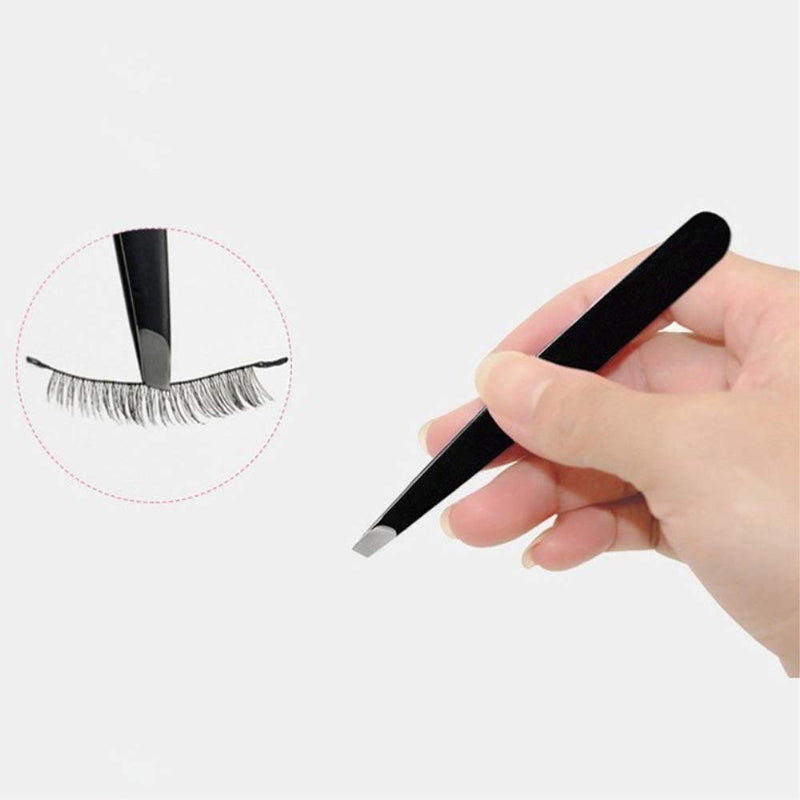 [Australia] - New Slant Tweezers -Professional Stainless Steel Slant Tip Tweezer Eye Brow Clips- Makeup Tool the Best Precision Eyebrow Tweezers For Ingrown Hair Daily Beauty Routine 