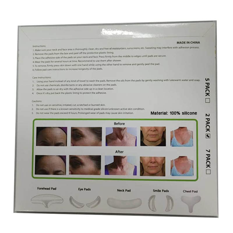 [Australia] - PHCOMRICH Anti Wrinkle Silicone Neck Pads,Resuable and 100% Medical Grade Décolleté Anti Wrinkle Patches Wrinkles Remover for Eliminatinb and Preventing Neck Wrinkles(2pcs) 