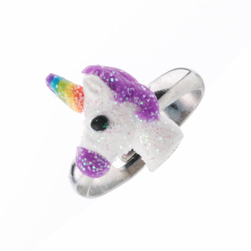 [Australia] - Adjustable Rings Set for Little Girls - Colorful Cute Unicorn, Butterfly Rings for Kids, Children's Jewelry Set rings 1 