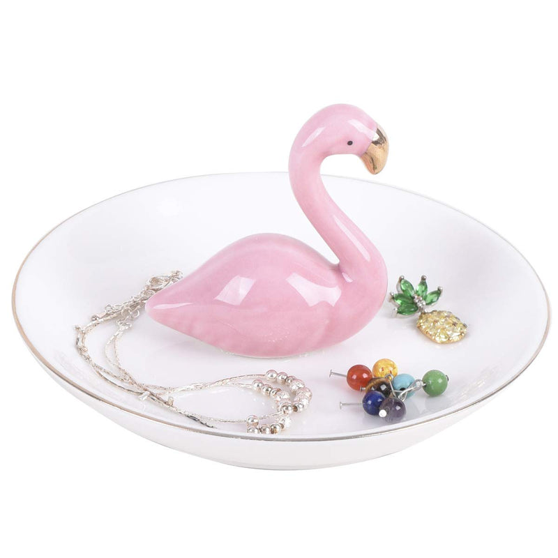 [Australia] - AUTOARK Flamingo Ring Holder Jewelry Tray,Desktop Jewelry Display Organizer,Office & Home Decor,Wedding Birthday,AJ-204 