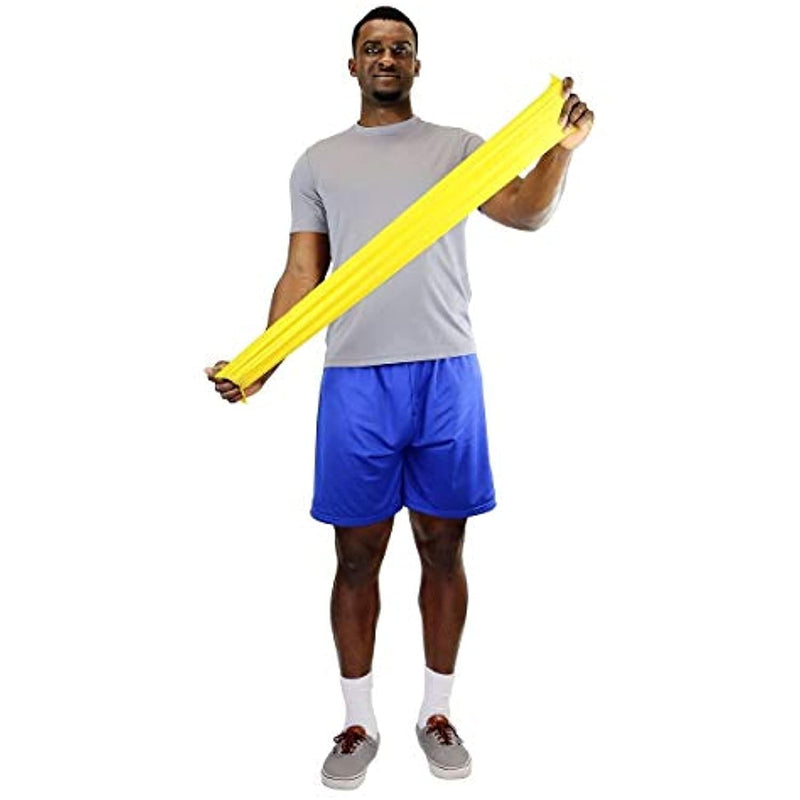 [Australia] - Fabrication Fabrication CanDo Exercise Band, 5-Foot Singles, 30-Piece Dispenser Tan 30 Count 