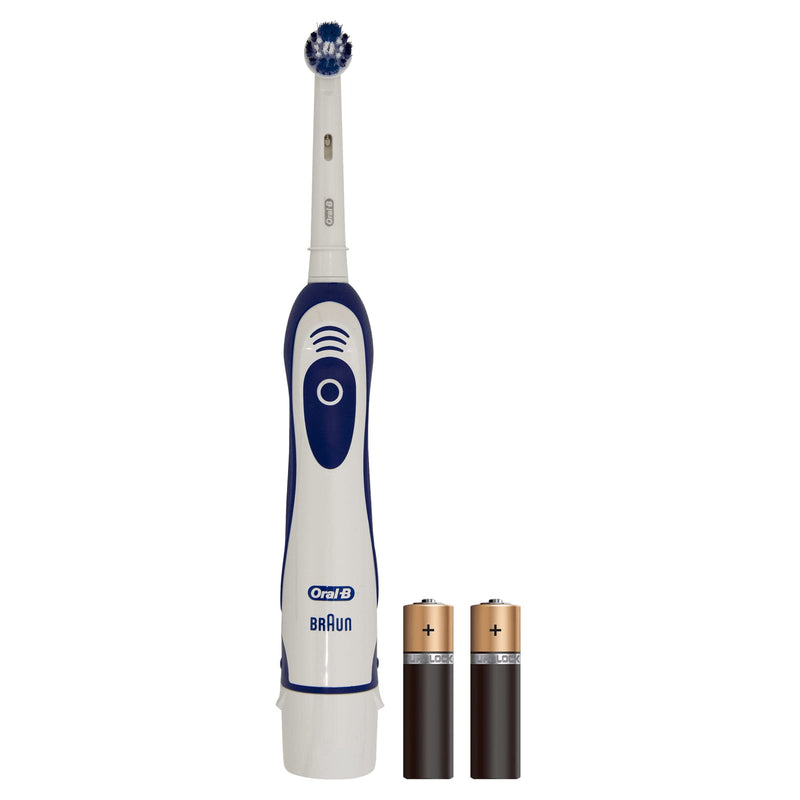 [Australia] - Oral-B Pro-Expert Electric Toothbrush, 1 Handle, 1 Precision Clean Toothbrush Head, 2 Batteries, 1 Mode with 2D Cleaning, Blue & White, Pack of 1 
