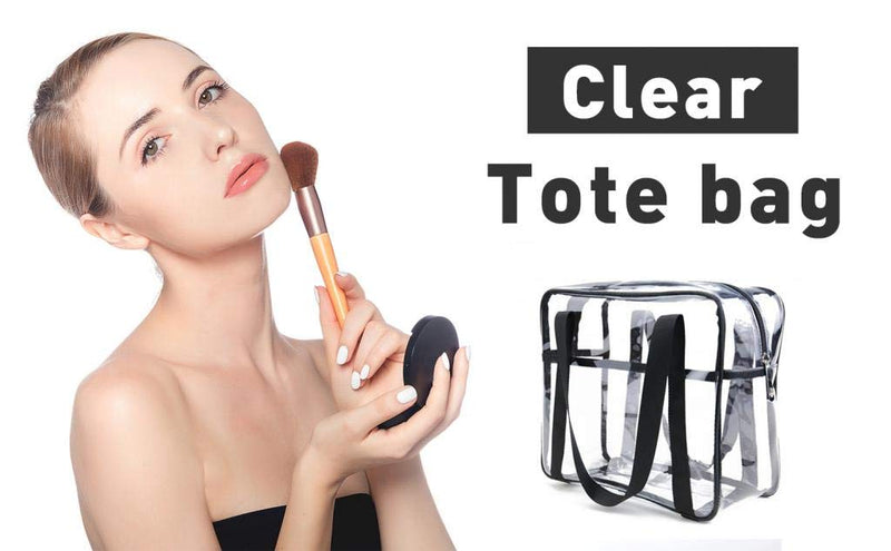 [Australia] - LOUISE MAELYS Travel Clear Makeup Handbag Large Toiletry Cosmetic Organizer Bag Waterproof Black 