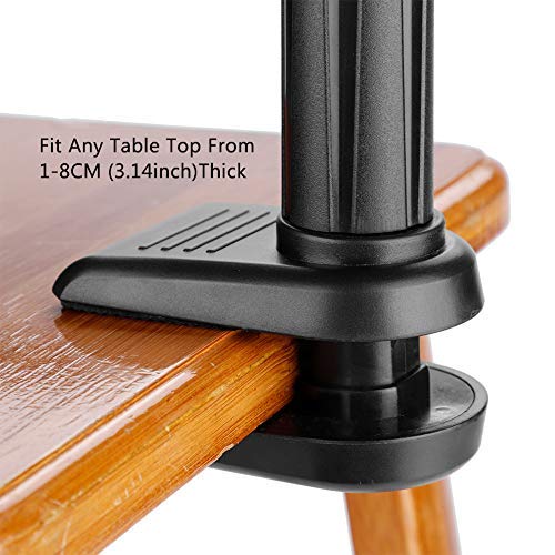 [Australia] - Pet Hair Dryer Holder 360 Degrees Rotatable Hands-free Hair Dryer Stand Aluminum Alloy Gooseneck Dog Cat Grooming Table Hair Dryer Clip Holder with Clamp Mount 