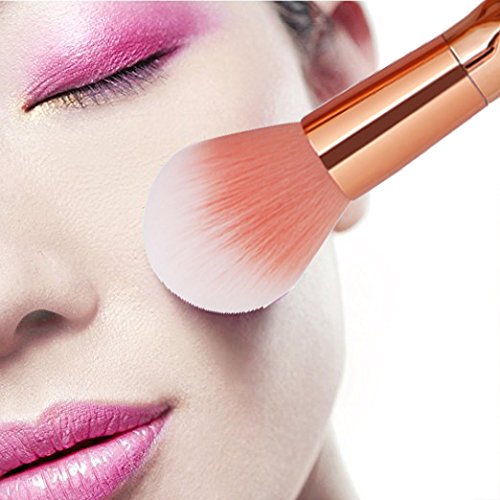 [Australia] - Eye Brush Set, 20 pcs Unicorn Eyeshadow Eyeliner Blending Crease Kit Makeup Brushes Make Up Foundation Eyebrow Eyeliner Blush Cosmetic Concealer Brushes (Rose Gold) 