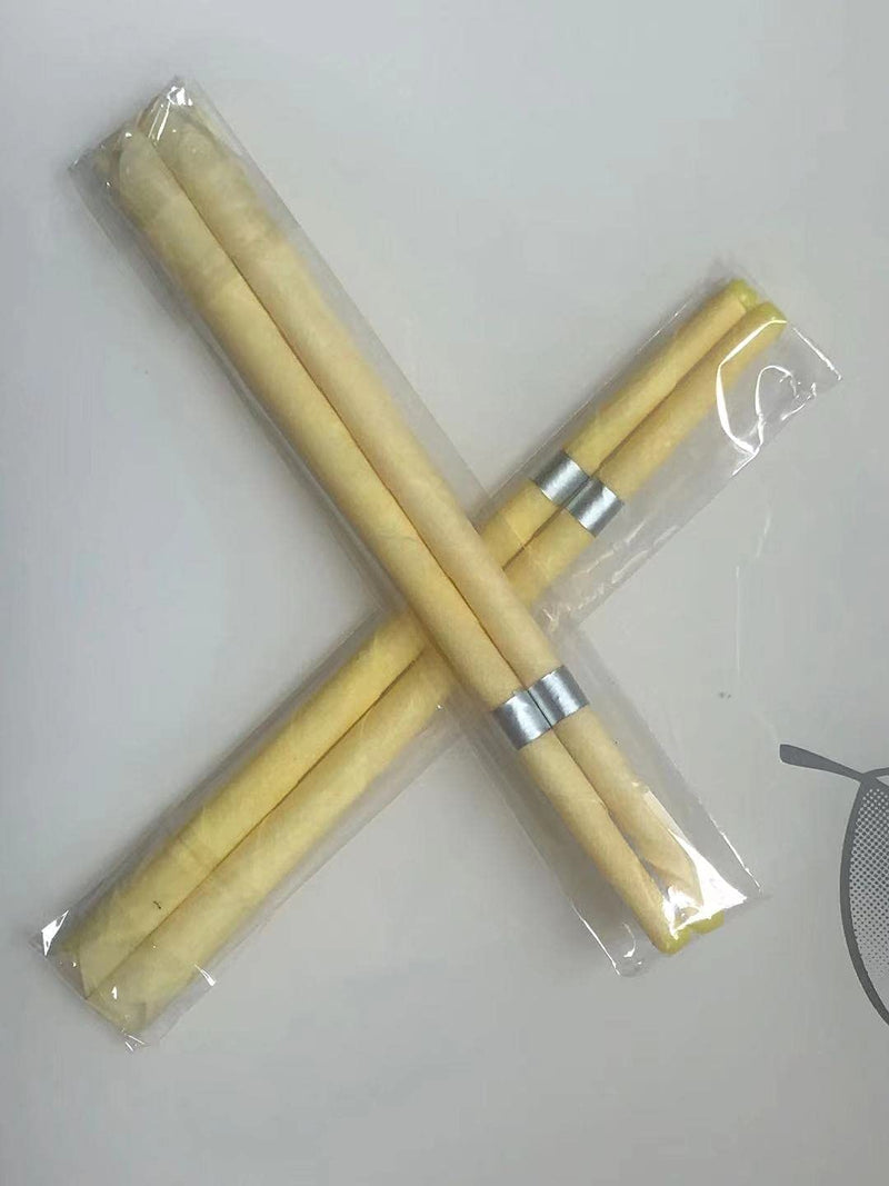 [Australia] - 20pcs Ear Candles, Ear Candle Set with Natural Organic Beeswax (drip Protection Tray 10pcs), Ear Candle kit, for Health Care of Blocked Ears (Yellow) Yellow 