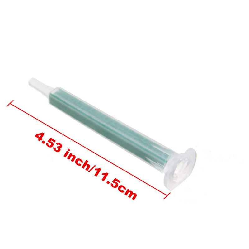 [Australia] - 20 Pieces Long Epoxy Mixing Nozzle Tip for Adhesive Gun Applicator Static Mixer Plastic Resin Mixing Tip(24-Element) 20 Pcs 4.53inch length 