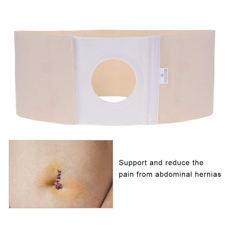 [Australia] - Ostomy Belt,3 Sizes Adjustable Elastic Breathable Abdomen Ostomy Hernia Support Belt With Magic Pad (L) L 