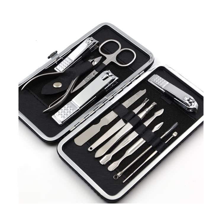 [Australia] - electromax Nail Clippers Manicure Set Grooming Kit for Thick Nails Cuticle Remover Toe Nail Toenail Care Cutter Pedicure Travel Tool Kit Set Men Women 