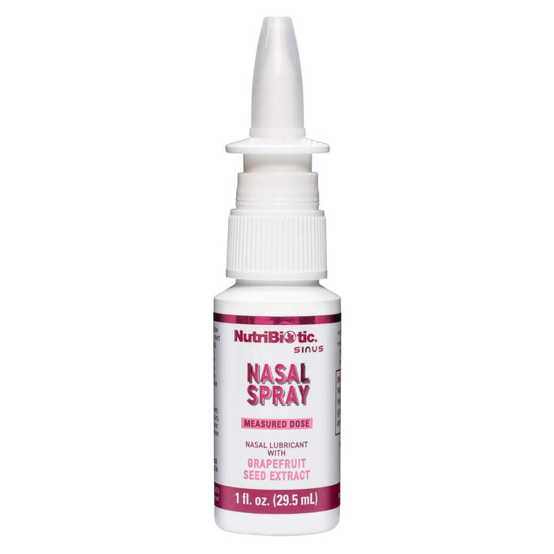 [Australia] - NutriBiotic Nasal Spray 1 Fl Oz | Nasal Lubricant with Grapefruit Seed Extract & Sodium Chloride | Help Flush Irritants from Nasal Passages | Convenient Measured Dose Pump | Drug-Free & Non-Medicated 