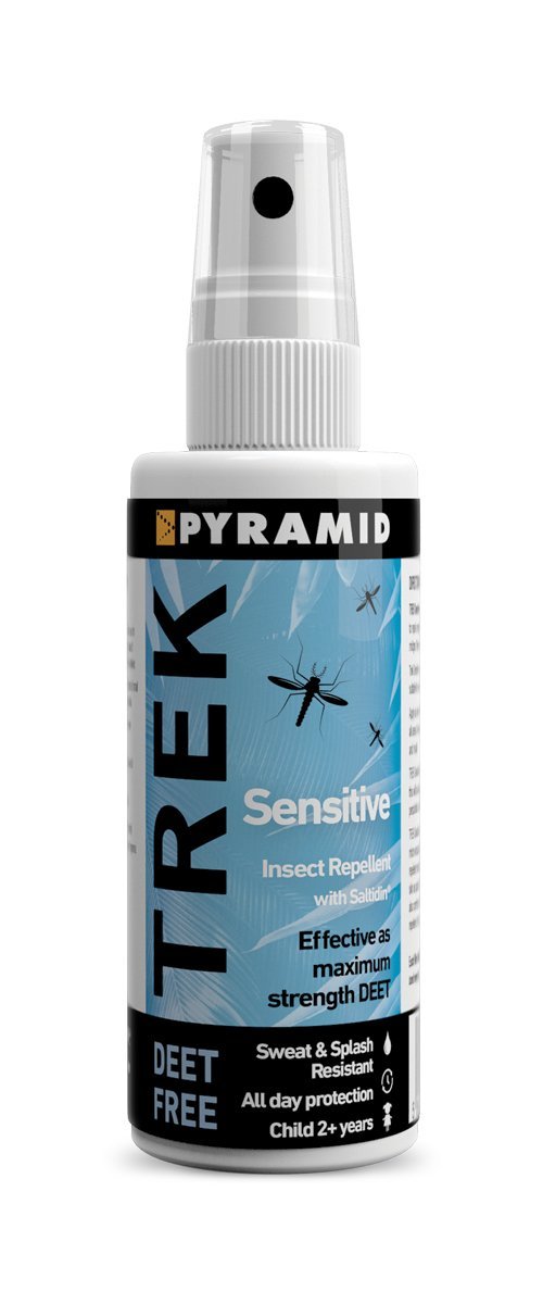 [Australia] - Pyramid Trek Sensitive No DEET Insect/Mosquito Repellent DEET FREE Saltidin Spray - 60ml 