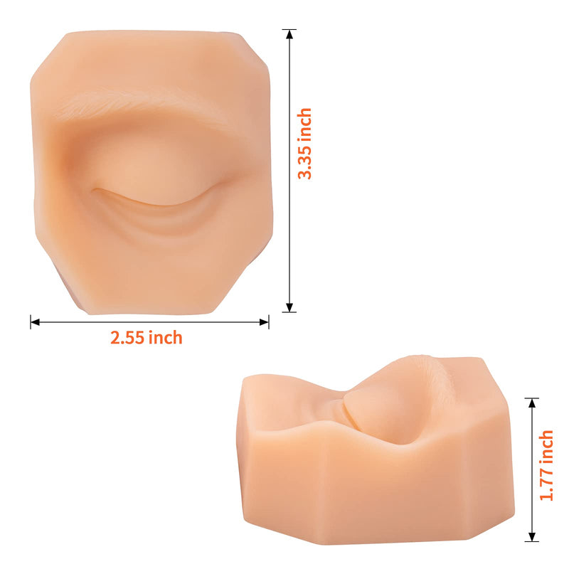 [Australia] - Ultrassist Single Left Eye, Soft Silicone Eye Model for Practicing Piercing, Suture, Silicone Flexible Model for Education Display, Rubber Eye for Teaching Instructions 