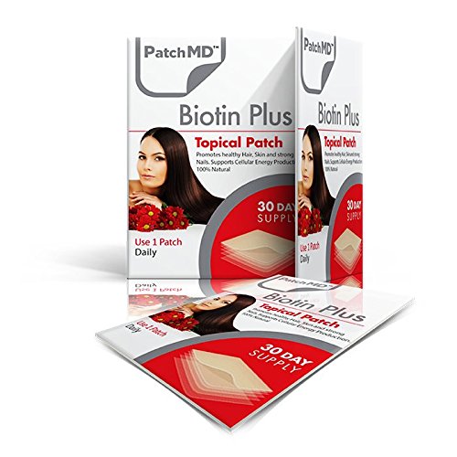 [Australia] - PatchMD Biotin Plus� 30 Daily Topical Patches. 100% Natural & Vegan. Hypoallergenic & Filler Free. High Absorption & More bioavailable. Suitable for Sensitive stomachs & bariatric. 