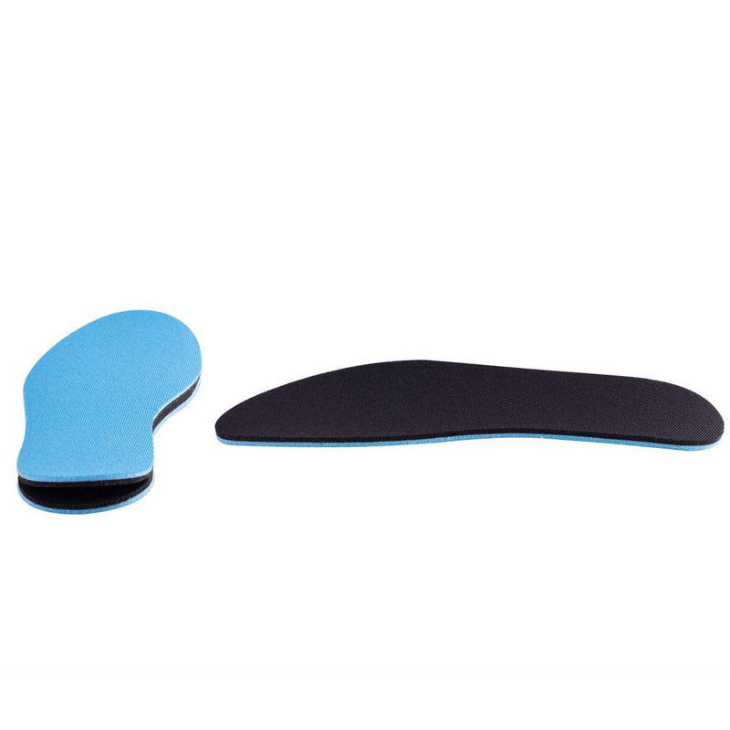 [Australia] - Amitataha 2 Pairs Breathable Insoles, Super-Soft, Sweat-Absorbent, Double-Colored and Double-Layered Shoe Inserts of Foam That Fit in Any Shoes (Blue/Black, 12.5-14.5 Women/9.5-13.5 Men) Blue/Black 
