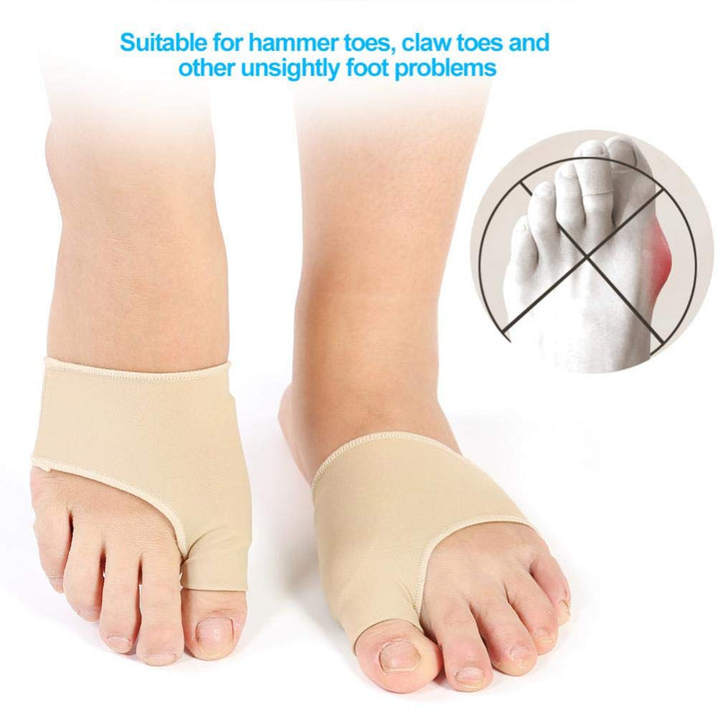[Australia] - Bunion Corrector Hallux Valgus Straightener for Men & Women, 1 Pair Silicone Toe Protector Orthotics Braces Feet Care Thumb Correction Pedicure Socks Pain Relief(S) S 