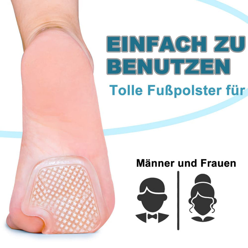 [Australia] - Sumiwish Metatarsal Pads, 10 Count Gel Cushions, Ball of Foot Cushion Protect and Relieve Metatarsal, Sesamoid, Ball of Foot Pain - 5 Pairs 