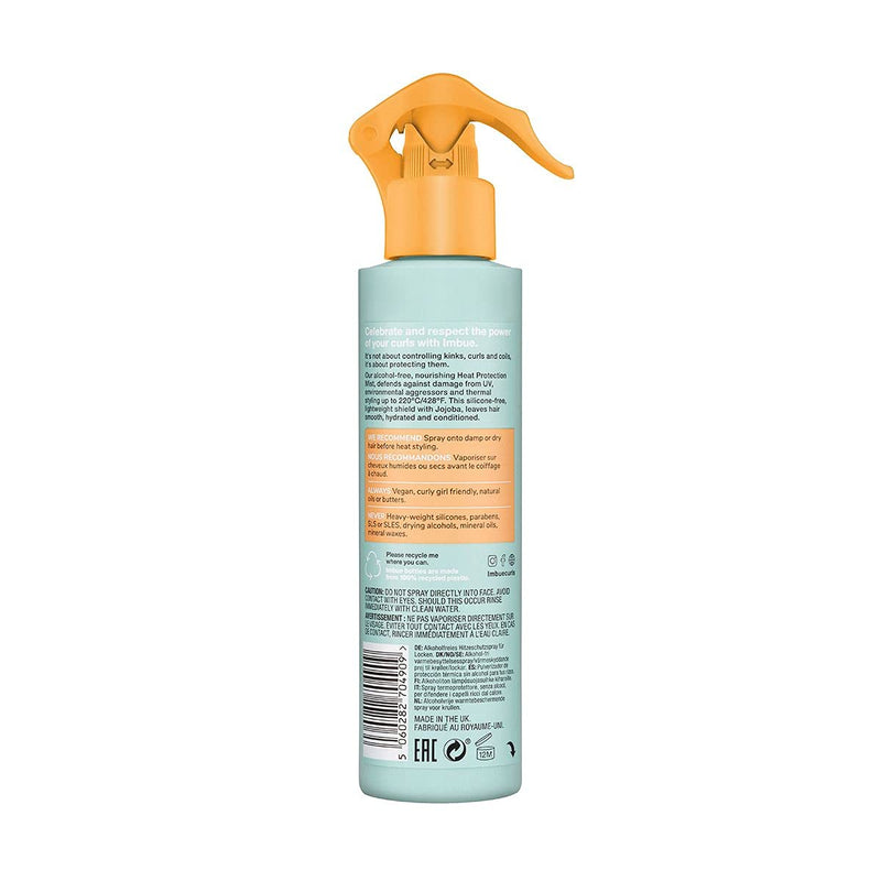 [Australia] - Imbue Curl Defending Heat Protection Mist - Vegan and Curly Girl Compliant 200 ML Paraben Free 