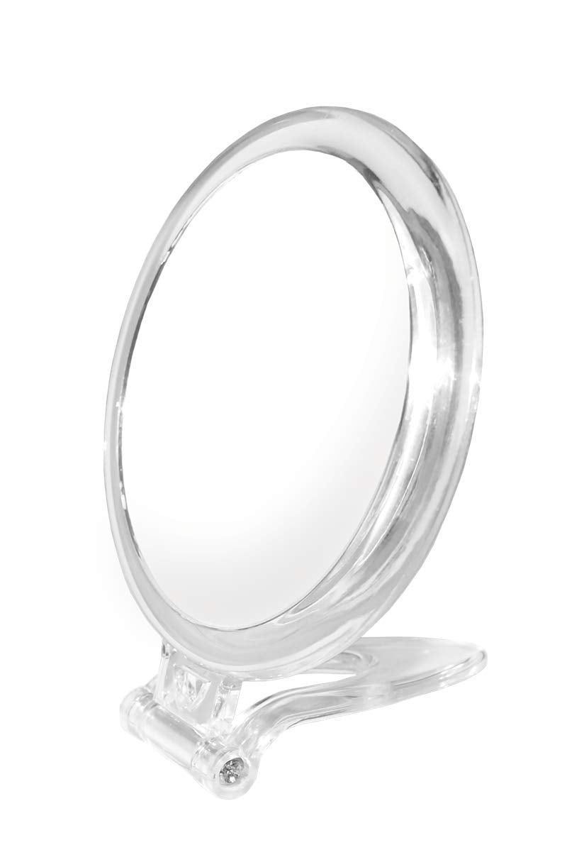[Australia] - Rucci Normal View Acrylic Round Foldable Stand Mirror, 10X 