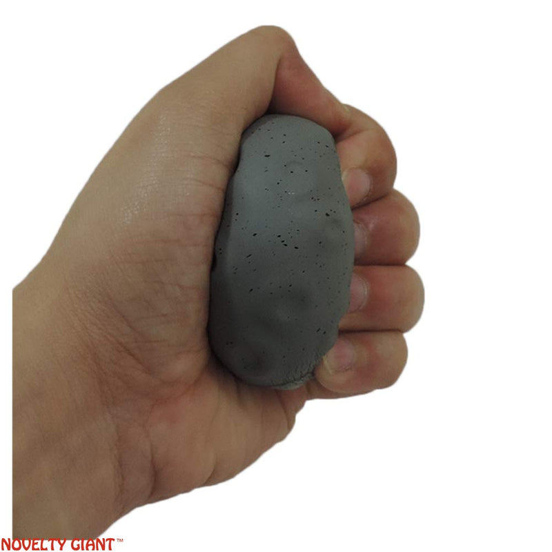 [Australia] - Stress Relief Squeezable Foam Grey Moon Package of Two (2) 