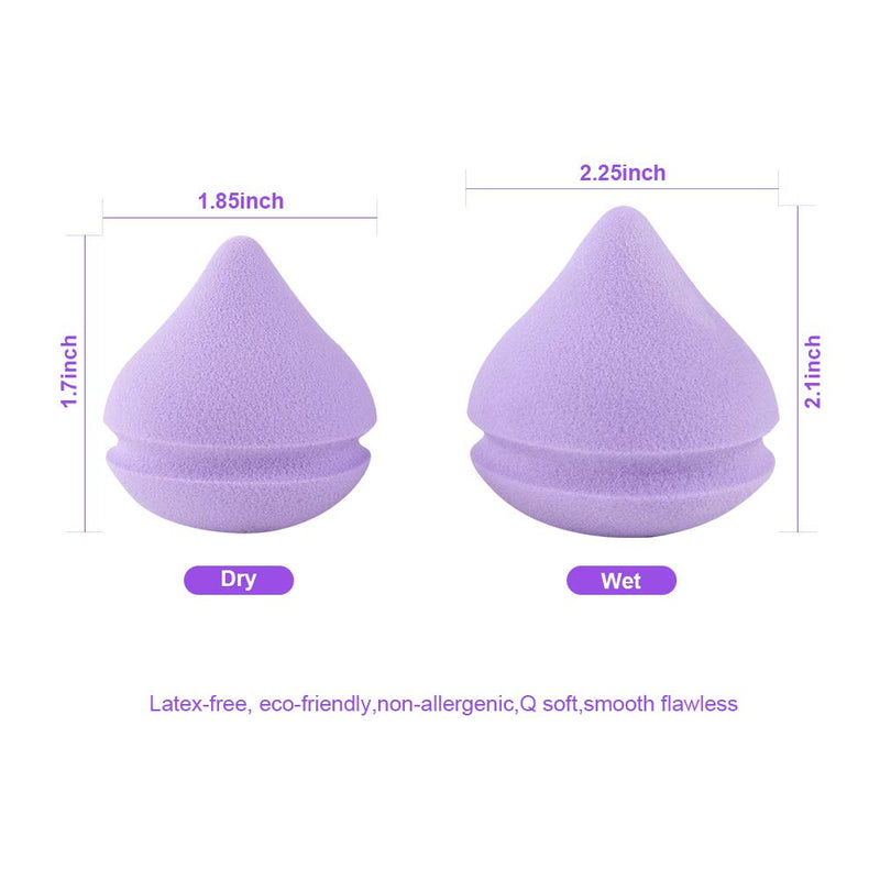 [Australia] - HEYNA Q Mermaid Makeup Sponge with Silicone Handle | Soft Beauty Blender Sponge Round Head Puff for Foundations Liquid Creams Concealer (Pink) Mermaid Pink 