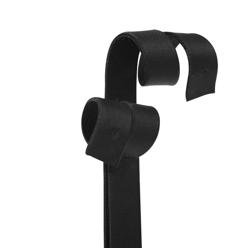 [Australia] - Oirlv 3 Premium Leather Earring Display Stand Showcase Earring Organizer Holder (Black) Black 