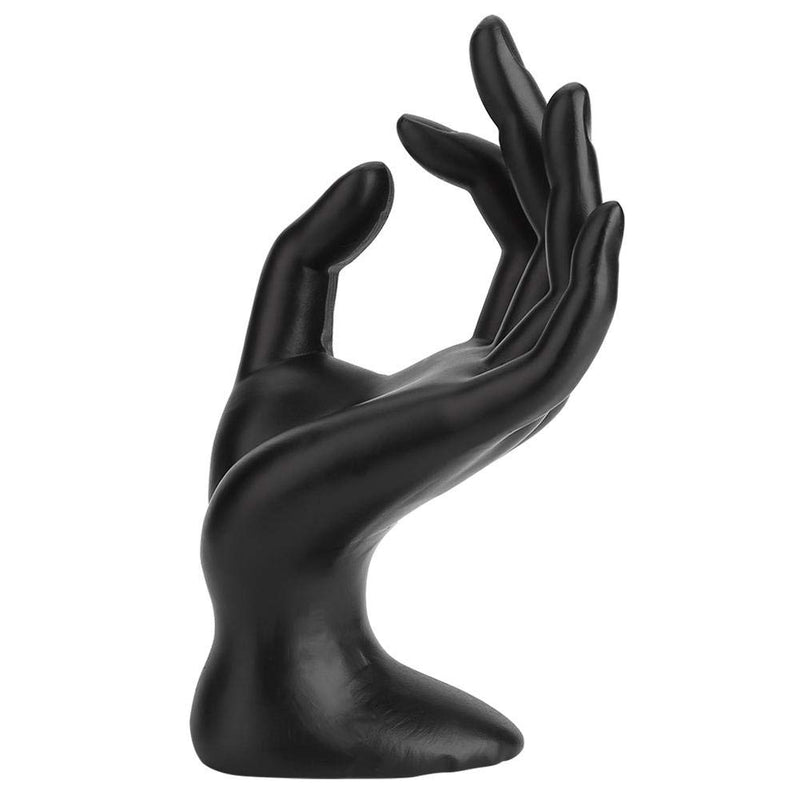 [Australia] - Xinwoer 【𝐂𝐡𝐫𝐢𝐬𝐭𝐦𝐚𝐬 𝐃𝐞𝐚𝐥𝐬】 Black OK-Hand-gestured Rings Display Stand for Jewelry(Black Resin) 