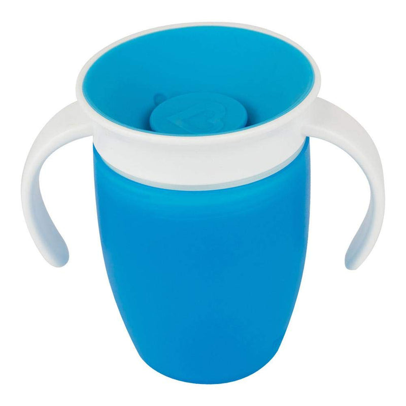 [Australia] - Munchkin Miracle 360 Cup, Baby and Sippy Cup, Ideal Sippy, Water and Weaning Cup 6+ to 12 Months, 7 oz/207 ml, Blue 1 Pack 