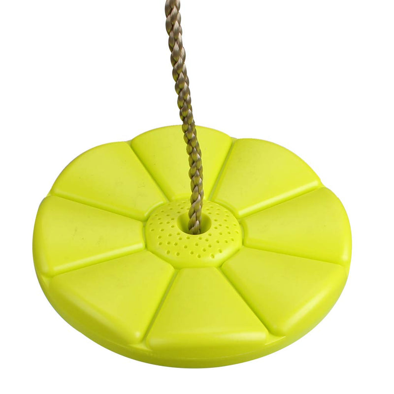 [Australia] - IFOYO Tree Swing Disc, Rope Swing Round Kids Swing Seat Strong Disc Swing for Outdoor Backyard Playground Holds 220lbs/100kg for 3-10 Years Kids Children, Yellow 