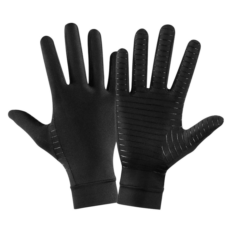 [Australia] - Men Women Compression Arthritis Gloves Stretchy Non-Slip Gloves for Rheumatoid Swelling Tendonitis Hand Pain Relief Full Finger Medium 