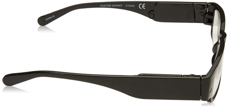 [Australia] - Foster Grant LightSpecs Men's Lloyd Round Readers Black/Transparent 2.75 x 