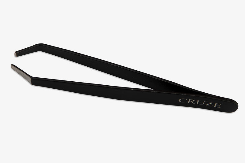 [Australia] - CRUZE Eyebrow Tweezers| Slanted Tweezers Professional for Women and Men |Sharp Tweezers for Ingrown Hair | Leveraged Shape for Facial Hair Remover 