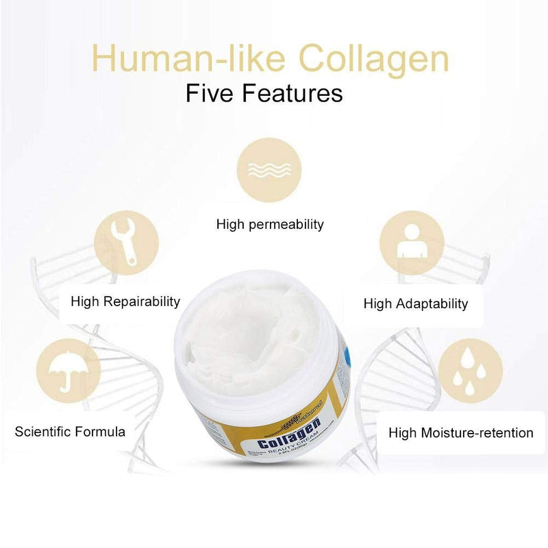 [Australia] - Collagen Beauty Cream Made with 100% Pure Human-like Collagen, 80g Anti Aging Face Hydrating Moisturizer City Beauty Sculpting Cream, Skin Firming Cream Smooth Wrinkles & Fine Lines 