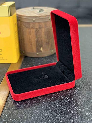 [Australia] - JunningGor Wedding Jewelry Sets Velvet Box Necklace Earring Ring Display Case Storage Holder (Red) Red 