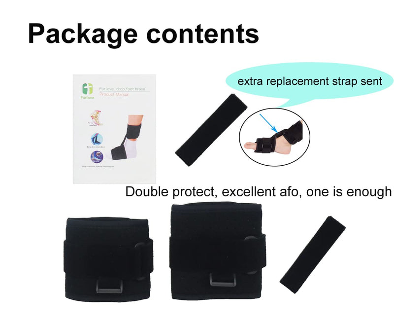 [Australia] - Soft AFO Foot up - Drop Foot Brace (Black) Black 