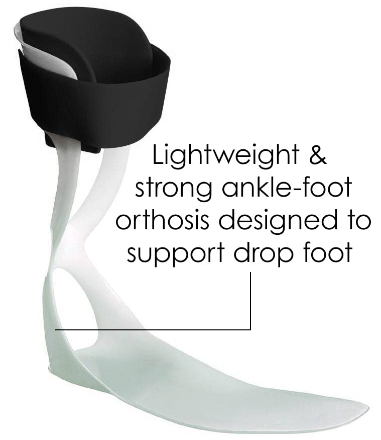 [Australia] - Ossur AFO Leaf Spring for Mild to Moderate Drop Foot Ankle-Foot Orthosis | Lightweight, Low-Profile Heel-less Design for Optimum Comfort | Flexible Customizable Sole | Large - Left 