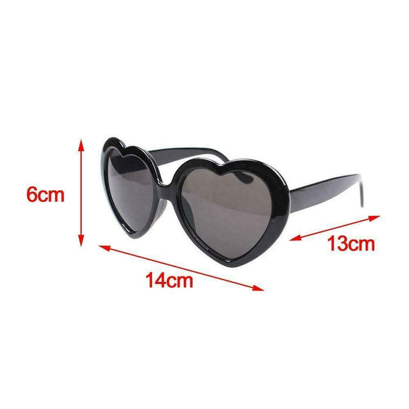 [Australia] - Boolavard Kids Fashion Retro Summer Heart Shape Design Lolita Sunglasses Eye Glasses Eyewear Light Blue 