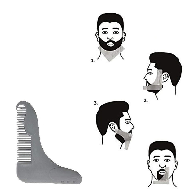 [Australia] - Beard Trimmer Catcher, JT JUSTIME Beard Shaving Apron Bib Moustache Grooming Kit with Shaping Tool for Men's Trimming Hair Cutting Cape 
