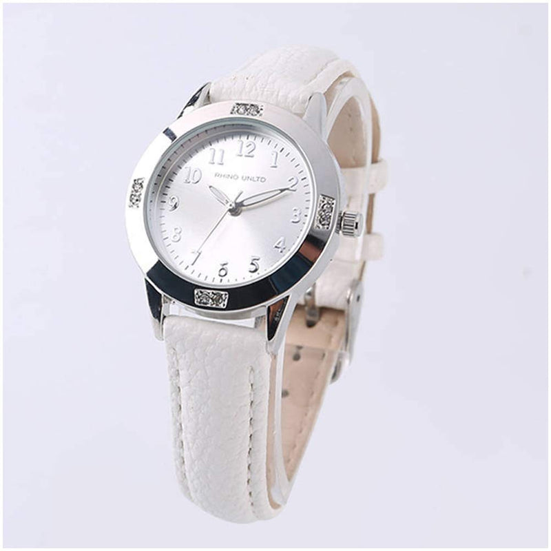 [Australia] - Girls Watches Ladies Watch for Gift Students Watches for Girls age11-15 Simple Japanese Movement Casual Leather Band Watches for Kid Ladies Fashion Women Watches Red 