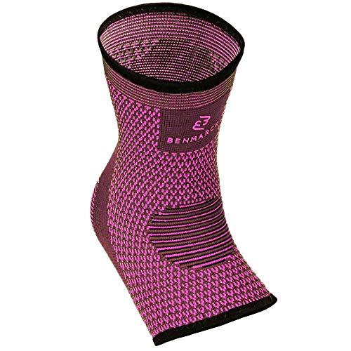 [Australia] - Achilles Tendon Support Brace, Plantar Fasciitis Sock, Ankle Compression Sleeve For Running, Tendonitis and Flat Feet Relief Fuchsia Purple Unisize 