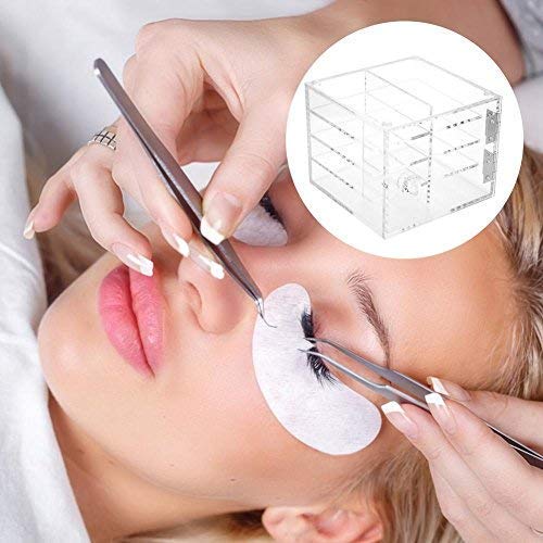 [Australia] - Eyelash Case, 8 Layers False Eyelash Extension Carrying Box Big Capacity Acrylic Storage Box Makeup Cosmetic Case, Also Suitable for Nail Tips Art, Sewing 