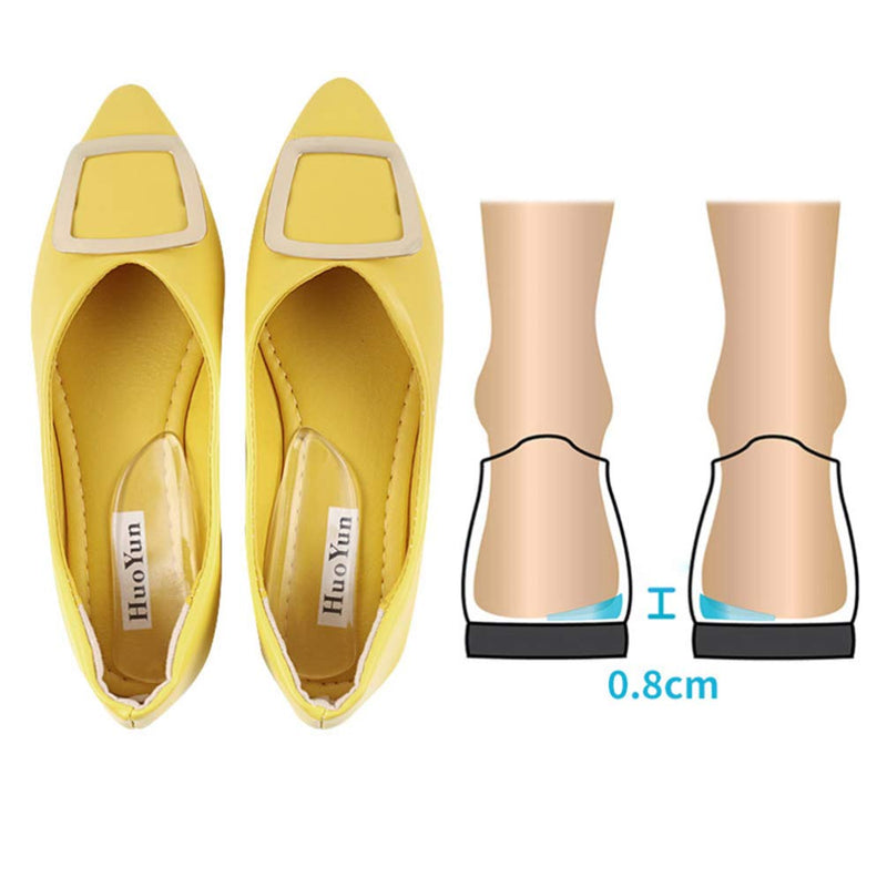 [Australia] - HEALLILY Heel Wedge Insert Medial Lateral Heel Insoles Supination Pronation Corrective Shoe Inserts for Foot Alignment Bow Leg Osteoarthritis 2 Pairs 