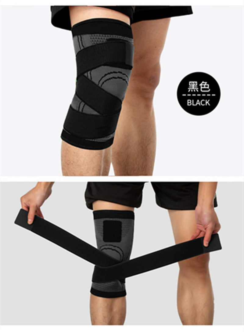 [Australia] - MINILUJIA Knee Brace for Men Women - Compression Fit Support -for Joint Pain Compression Sleeve Non-Slip for Running, Hiking, Soccer, Basketball for Meniscus Tear Arthritis - Single (Black, M) Black 
