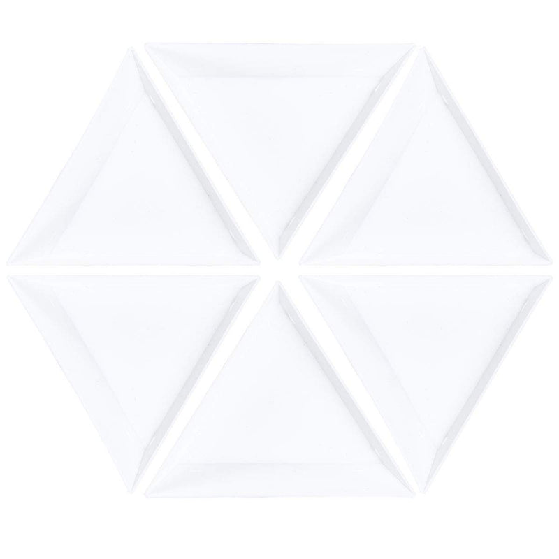 [Australia] - Artibetter 10PCS Plastic Triangle Bead Sorting Trays Nail Art Tray Jewelry Picking Plates for Diamond Jewelry 