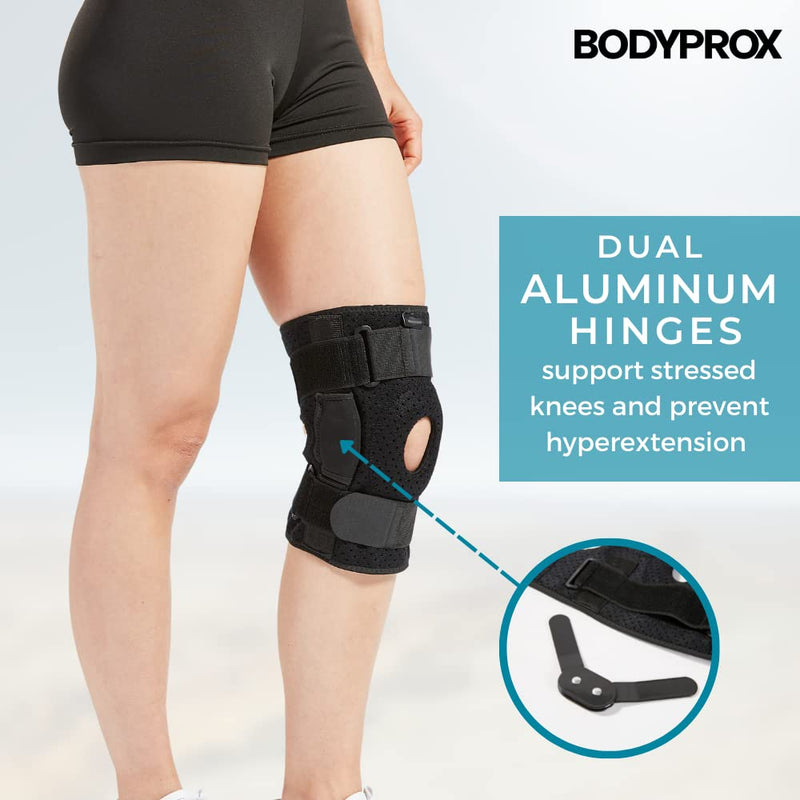 [Australia] - Hinged Knee Brace for Men and Women, Knee Support for Swollen ACL, Tendon, Ligament and Meniscus Injuries (X-Large) X-Large 