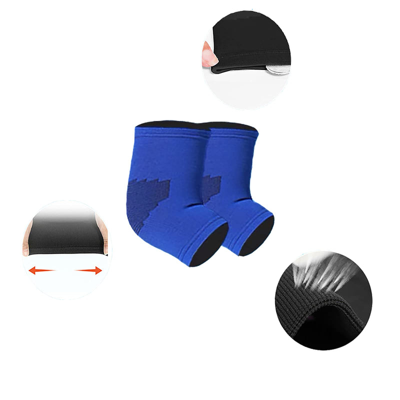 [Australia] - Xingbo Kids Arm Guard,Compression Elbow Pads,Children Elbow Sleeves,Elbow Protection for Cycling Sports Basketball Volleyball(1 PAIR) (Blue) Blue 