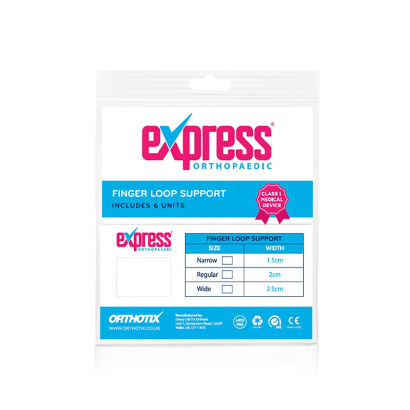 [Australia] - Express Orthopaedic® - Medically Approved Finger Loop Support / Buddy Loop Straps - 6 Units - Regular Regular (Width:2cm) 