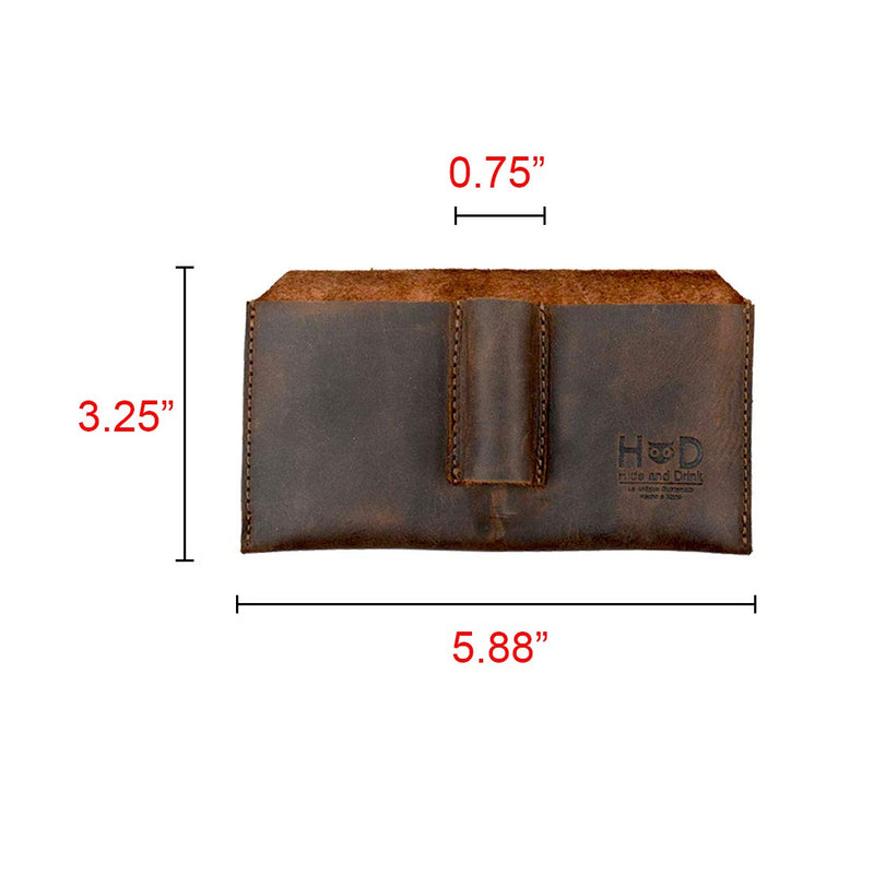 [Australia] - Hide & Drink, Leather Organizer Pouch, Travel Essentials, Everyday Accessories, Handmade :: Bourbon Brown 