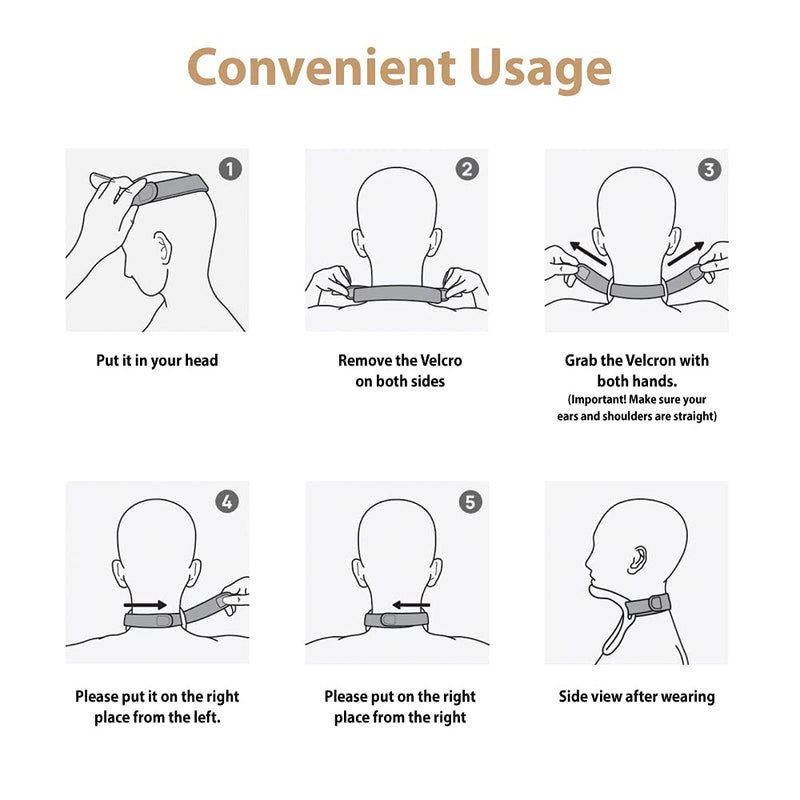 [Australia] - PUREPLAN Neck Shoulder Relaxer Traction Device for TMJ Pain Relief, Chiropractic. Cervical Collar Posture Neck Stretcher Brace Support (White - 1st Generation) 6.18x4.66x6.4 Inch (Pack of 1) 