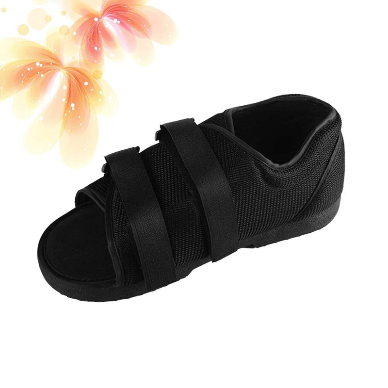 [Australia] - Artibetter Post Op Shoe Walking Boot with Adjustable Strap Post Injury Surgical Foot Cast Sandal Square Toe Orthopedic Support Brace for Broken Bone(ML Black) 